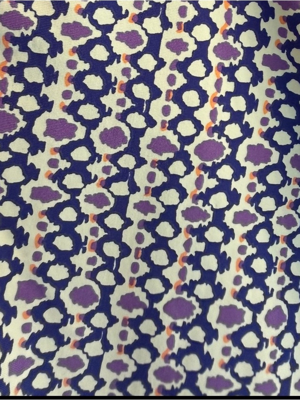 Ellie Kai Blue Purple Geometric Wrap Dress 3/4 Sleeve Size 8 - Picture 3 of 11